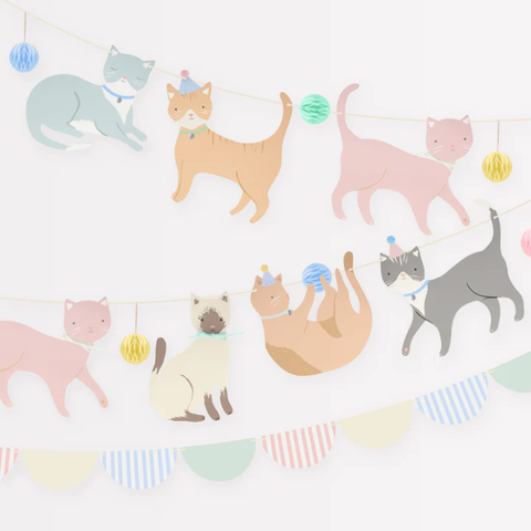 Cute Kittens Garland - The Pretty Prop Shop Parties