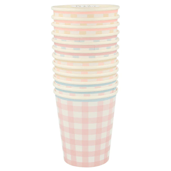 Gingham Party Cups - The Pretty Prop Shop Parties
