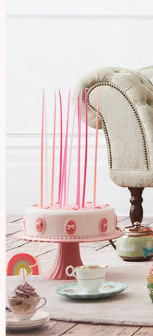 Tall Tapered Candles - Pink