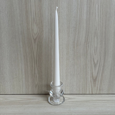 Moreton Taper Candle 25cm - White - The Pretty Prop Shop Parties