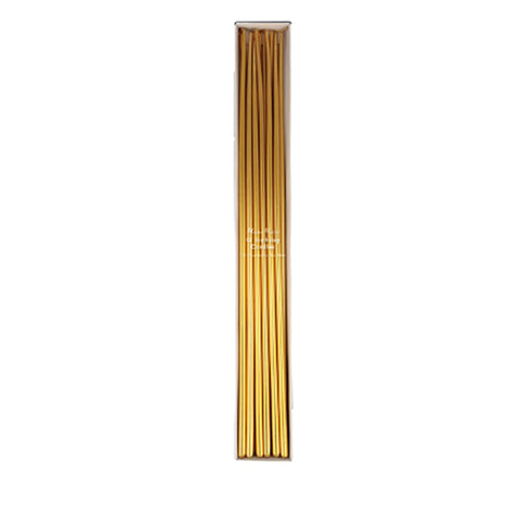 Tall Tapered Candles - Gold - The Pretty Prop Shop Parties