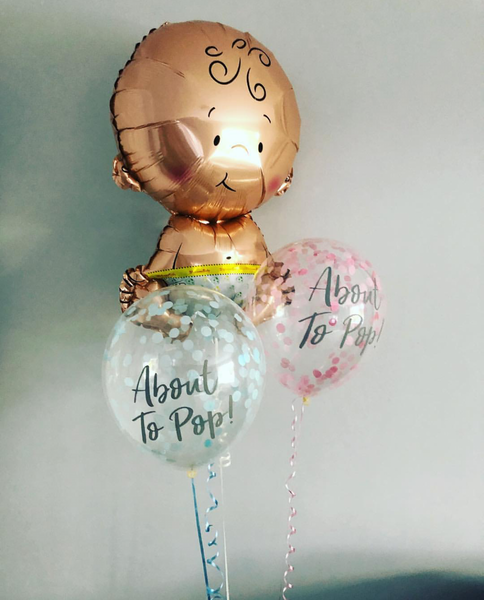 About to Pop! Printed Confetti Balloons - Pink - The Pretty Prop Shop Parties