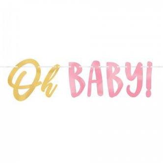 Oh Baby Girl Letter Banner - The Pretty Prop Shop Parties