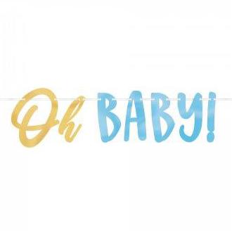 Oh Baby Boy Letter Banner - The Pretty Prop Shop Parties