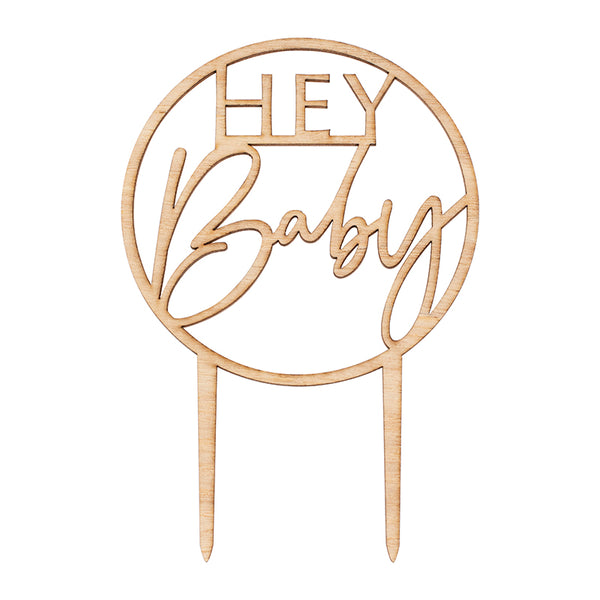Hey Baby Cake Topper - Botanical Baby - The Pretty Prop Shop Parties