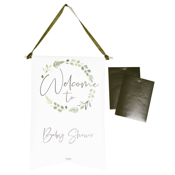 Customizable Baby Shower Welcome Sign - Botanical Baby - The Pretty Prop Shop Parties