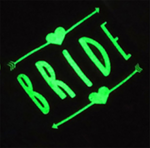 Bride Temporary Tattoo - Glow in the Dark - The Pretty Prop Shop Parties