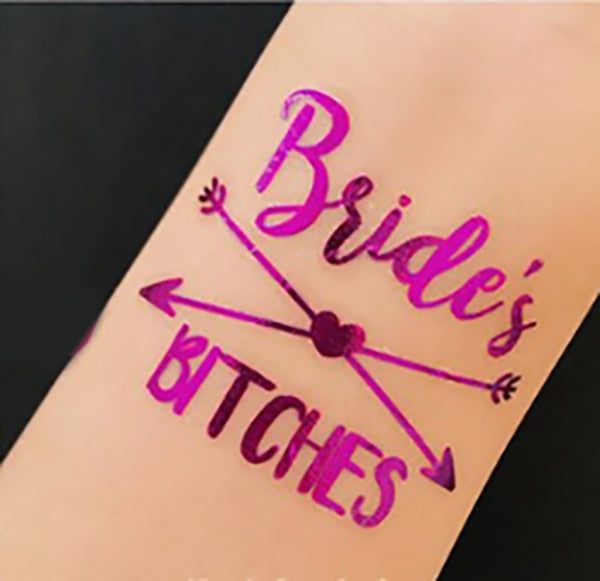 Hen's Party Temporary Tattoo - Purple - The Pretty Prop Shop Parties