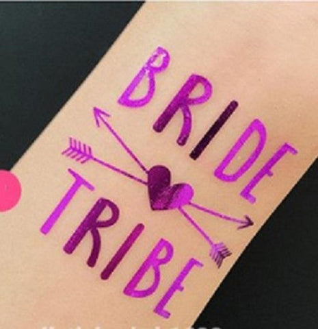 Hen's Party Temporary Tattoo - Purple - The Pretty Prop Shop Parties
