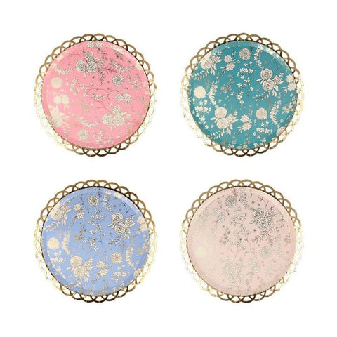 English Garden Lace Side Plates (set of 8) - The Pretty Prop Shop Parties
