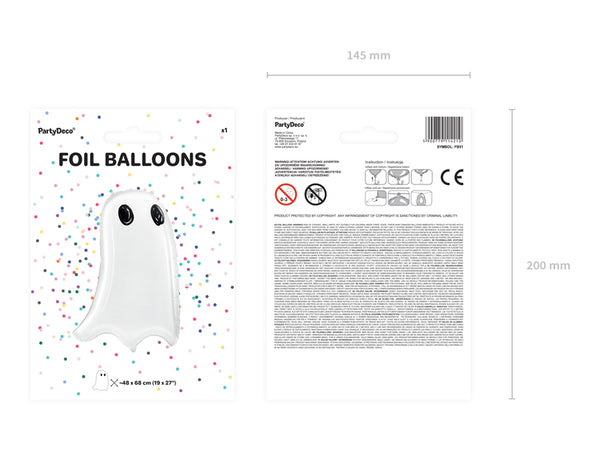 Ghost Foil Balloon - The Pretty Prop Shop Parties
