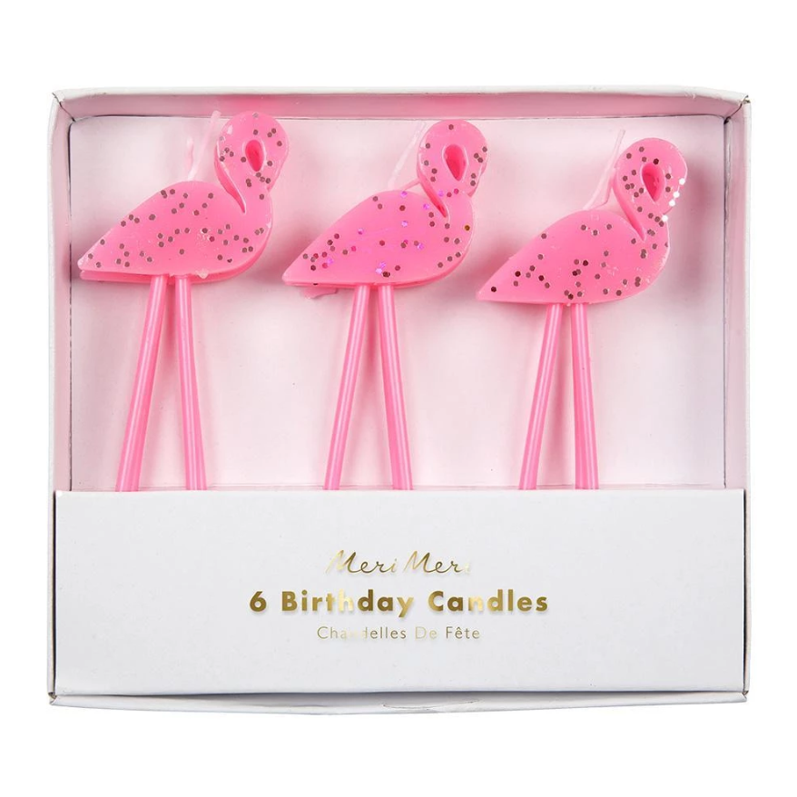 Flamingo Candles Small - The Pretty Prop Shop Parties