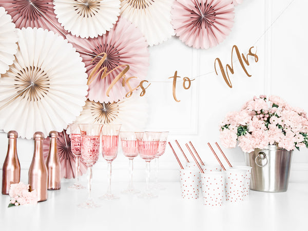 Miss to Mrs Banner Rose Gold - The Pretty Prop Shop Parties