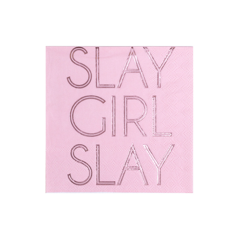 "Slay Girl Slay" Witty Cocktail Napkins - The Pretty Prop Shop Parties