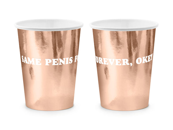 Same Penis Forever Paper Cups - The Pretty Prop Shop Parties