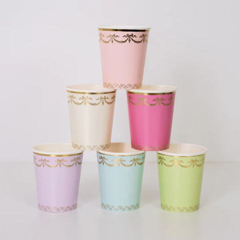 Ladurée Paris Solid Cups (x 8) - The Pretty Prop Shop Parties