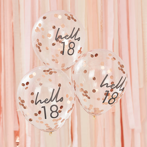 Hello 18 Birthday Balloons - The Pretty Prop Shop Parties
