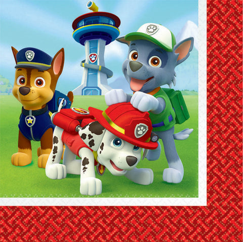 Paw Patrol Lunch Napkins - The Pretty Prop Shop Parties