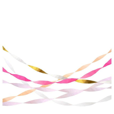 Pink Crepe Paper Streamers - The Pretty Prop Shop Parties