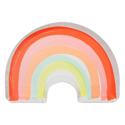 Rainbow Paper Plates Large - The Pretty Prop Shop Parties