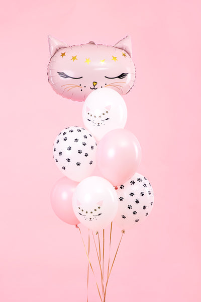 Mixed Kitty Cat 30cm Balloons (6pcs) - The Pretty Prop Shop Parties