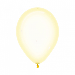 30cm Balloon Crystal Pastel Yellow (Single) - The Pretty Prop Shop Parties