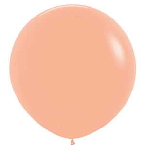 60cm Balloon Peach (Single) - The Pretty Prop Shop Parties