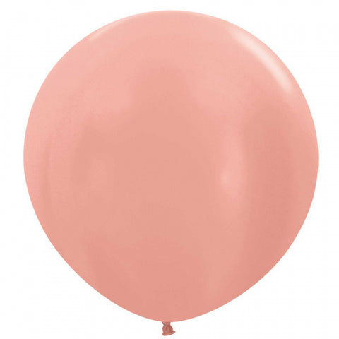 60cm Balloon Metallic Rose Gold (Single) - The Pretty Prop Shop Parties