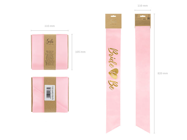 Bride To Be Sash - Pink & Gold - The Pretty Prop Shop Parties