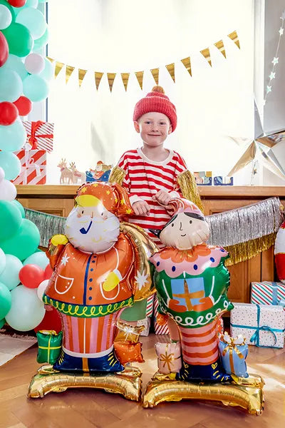 Standing Santa Foil Balloon - The Pretty Prop Shop Parties