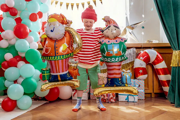 Standing Santa Foil Balloon - The Pretty Prop Shop Parties