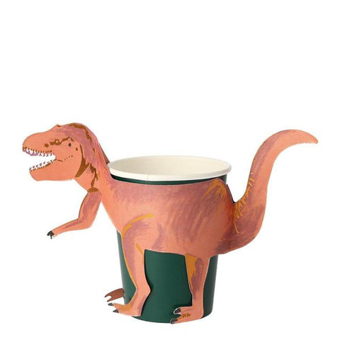 T-Rex Dinosaur Kingdom Party Cups - The Pretty Prop Shop Parties
