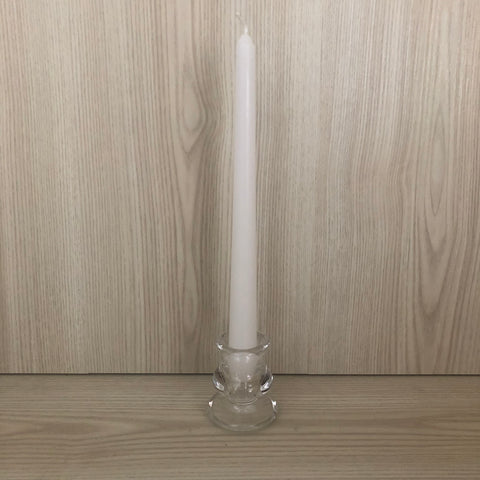 Taper Dinner Candle - White - The Pretty Prop Shop Parties