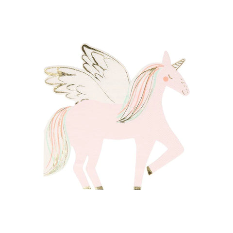 Winged Unicorn Napkins (x 16) - The Pretty Prop Shop Parties