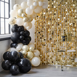 Black, Nude and Champagne Gold Balloon Arch Kit - Champagne Noir - The Pretty Prop Shop Parties