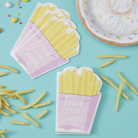 Fries Before Guys Paper Napkins - The Pretty Prop Shop Parties
