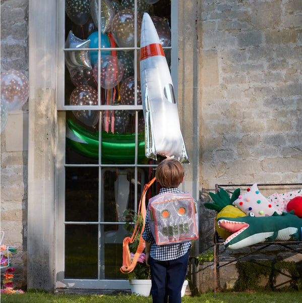 Space Rocket Foil Balloon - The Pretty Prop Shop Parties