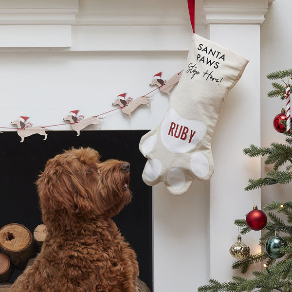 Customizable Pet Christmas Stocking - The Pretty Prop Shop Parties