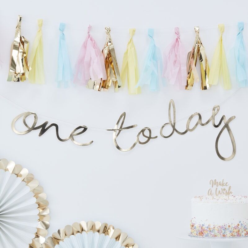 One Today First Birthday Banner - The Pretty Prop Shop Parties