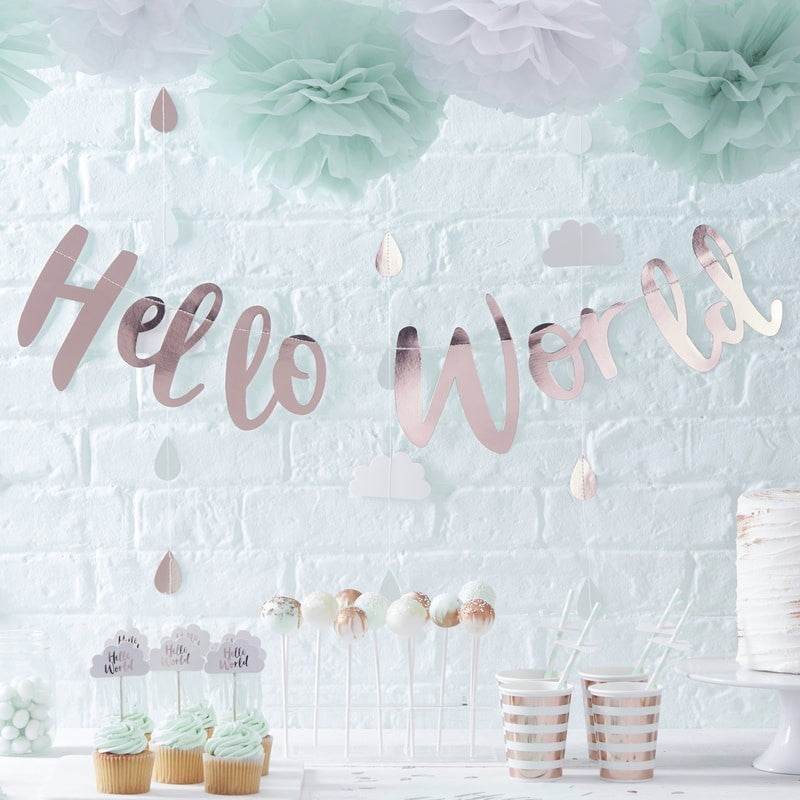 Hello World Baby Shower Collection