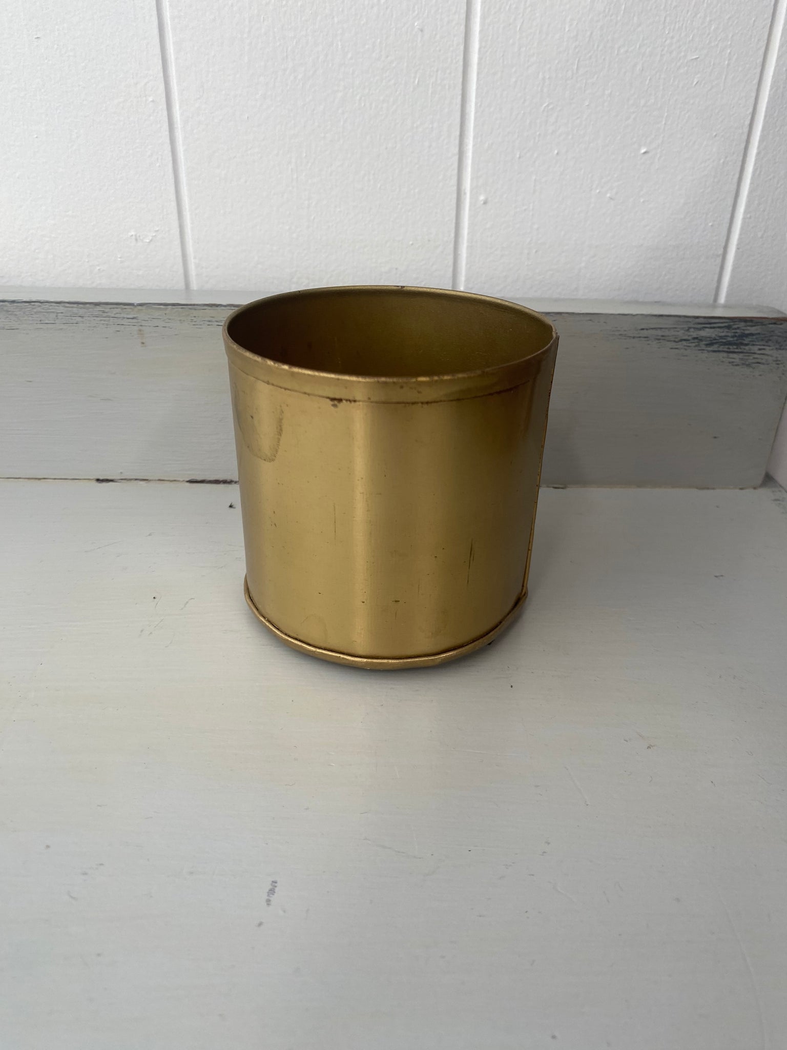 Brushed Brass Vase Extra Small - EX HIRE ITEMS