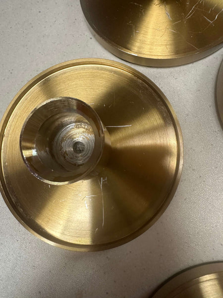 Gold Ophelia Candle Holder - EX HIRE ITEM - DAMAGED