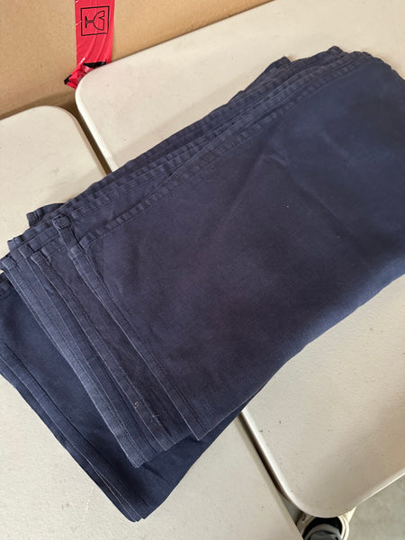 Stonewash Linen Napkin - Faded Navy - EX HIRE STOCK