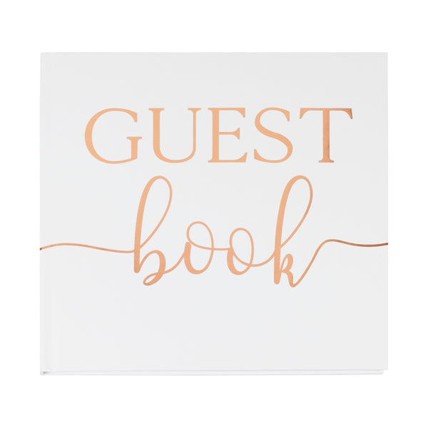 Rose Gold Foil Wedding Guest Book - The Pretty Prop Shop Parties