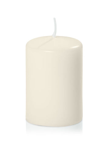 Slim Pillar Candle 5x7.5cmH - Ivory - The Pretty Prop Shop Parties
