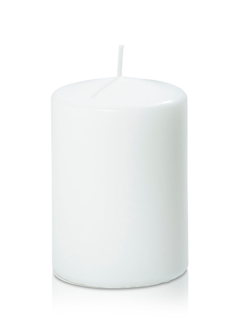 Pillar Candle 7x10cmH - White - The Pretty Prop Shop Parties