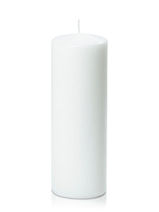 Pillar Candle 7x20cmH - White