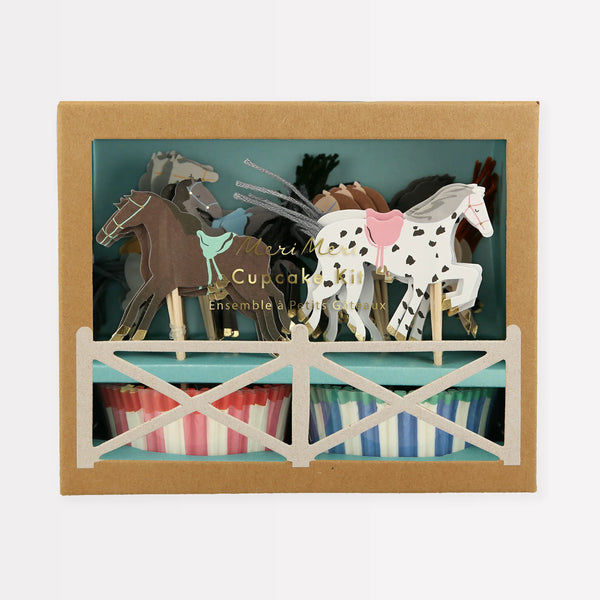 Horse Cupcake Kit (x 24 toppers) - The Pretty Prop Shop Parties