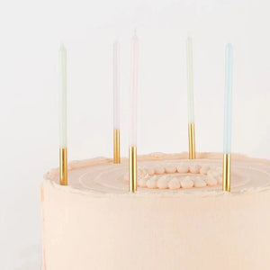 Ladurée Paris Gold Dipped Candles (x 16) - The Pretty Prop Shop Parties