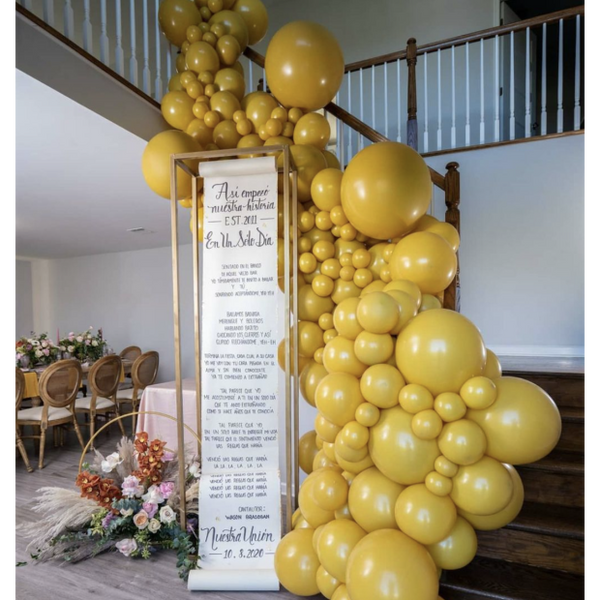 28cm Balloon Mustard (Single) - The Pretty Prop Shop Parties